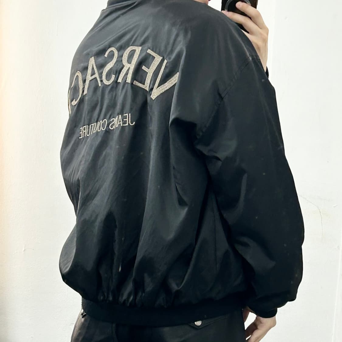 베르사체 진스 꾸뛰르 리버시블 레오파드 봄버 자켓 상품이미지4