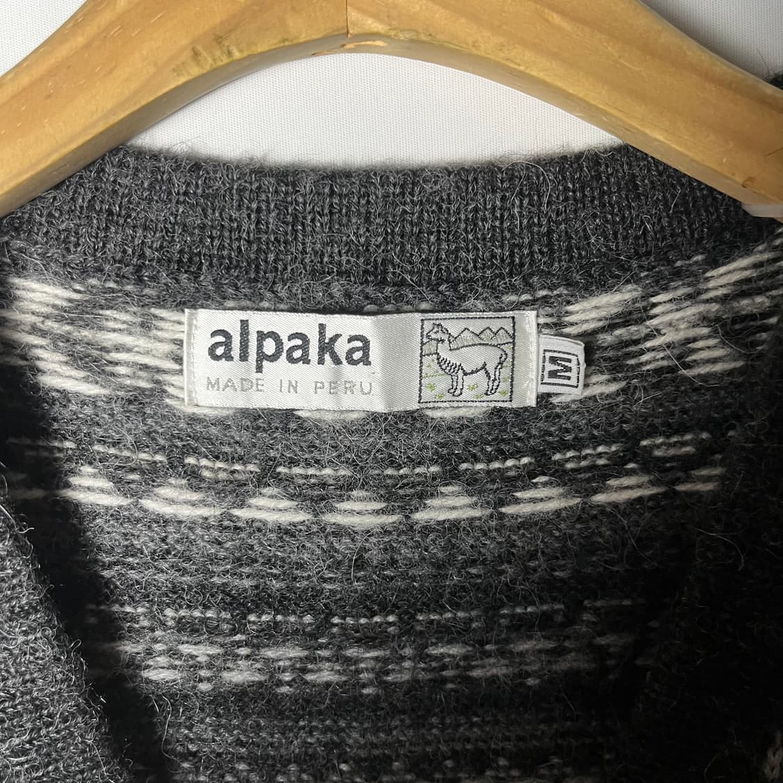 [alpaka] 알파카 페루산 애니멀 자카드 니트 베스트 상품이미지5
