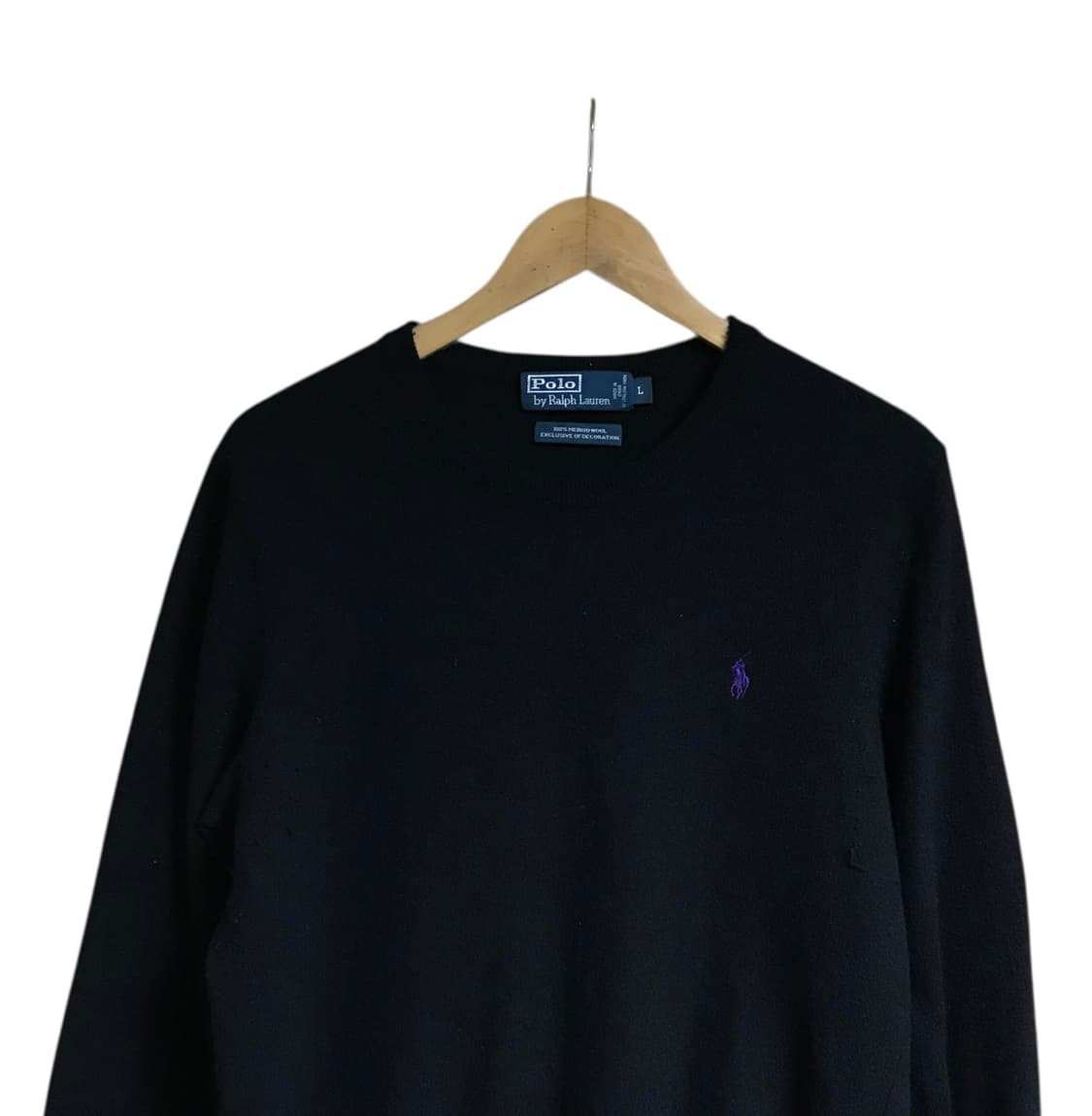 폴로 검정 니트 상품이미지1