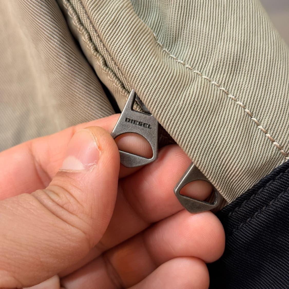 디젤 스웨이드 슬라브 패브릭 백팩 상품이미지6