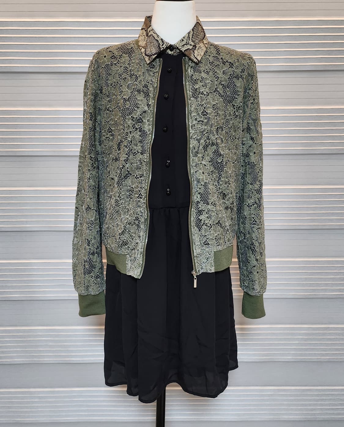 자라 베이직 블랙 셔츠 원피스 S  상품이미지7