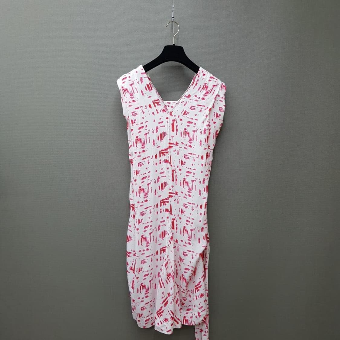 비비안웨스트우드 핑크 브러쉬 패턴 랩 원피스 38사이즈 상품이미지5