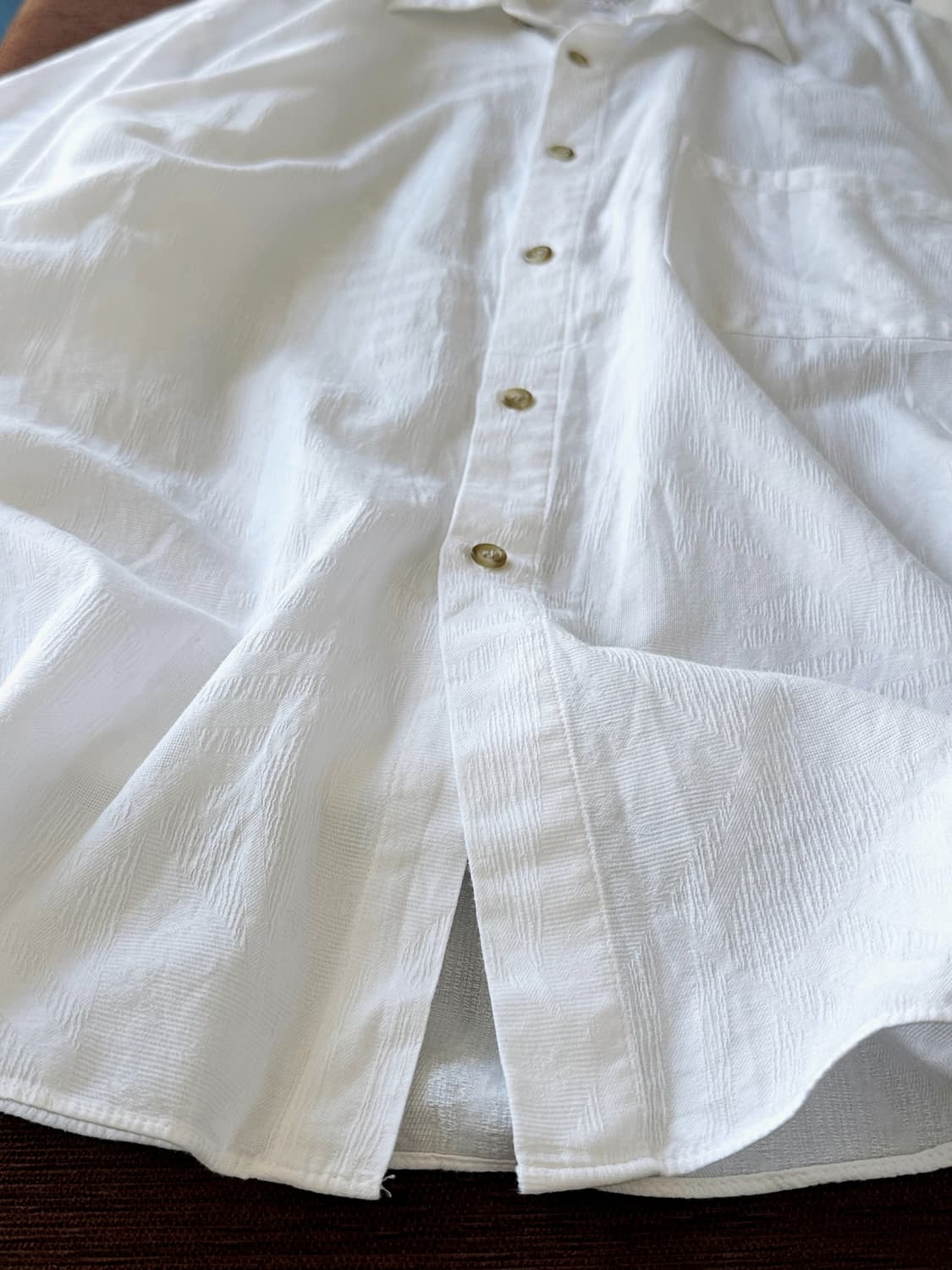 Jacquard light cotton H/S shirt 상품이미지3