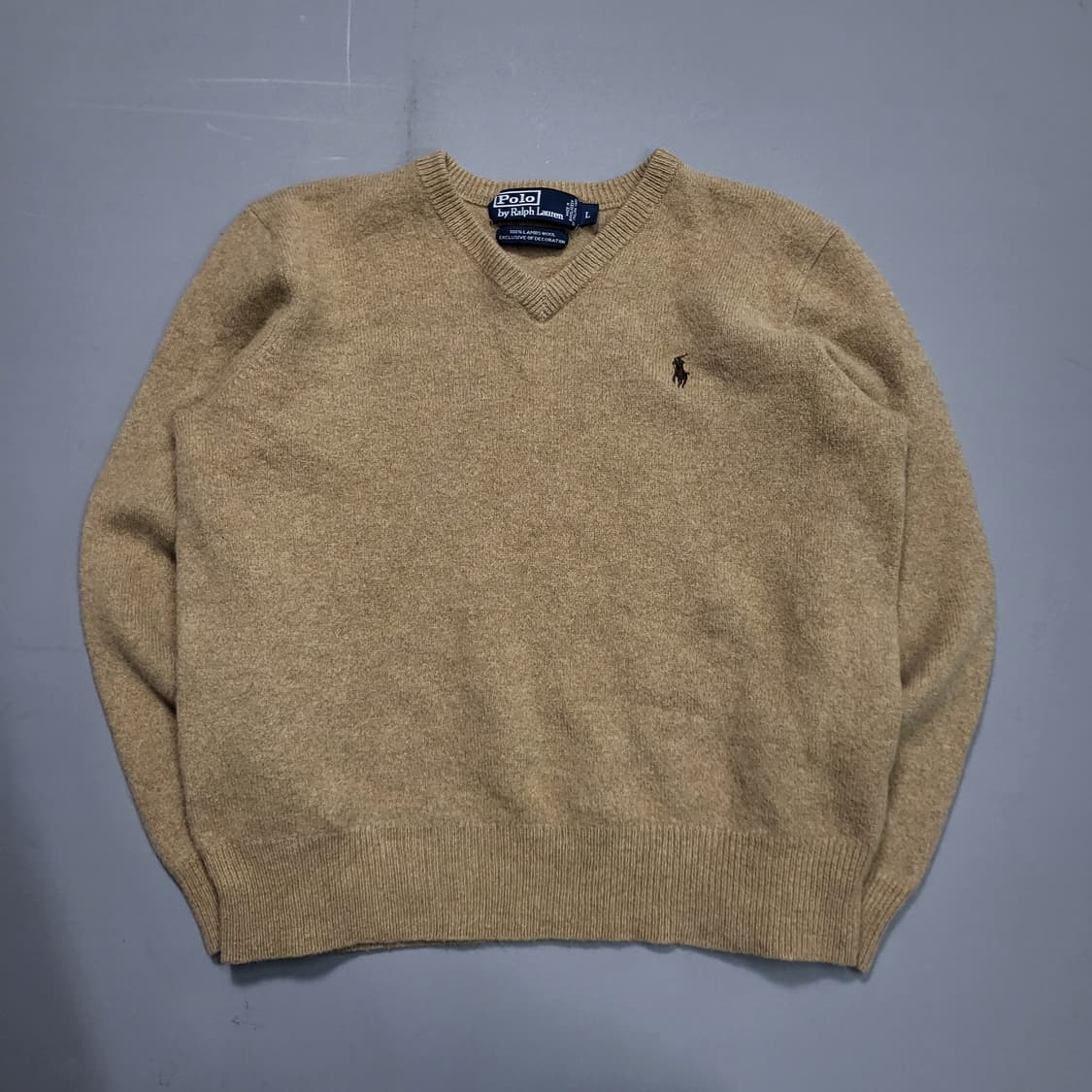 폴로 랄프로렌 램스울 브이넥 니트 L 상품이미지2