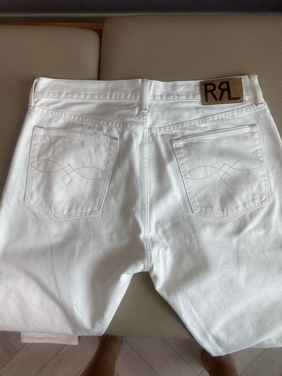 더블알엘 RRL 슬림핏 화이트데님 33x32 상품이미지2