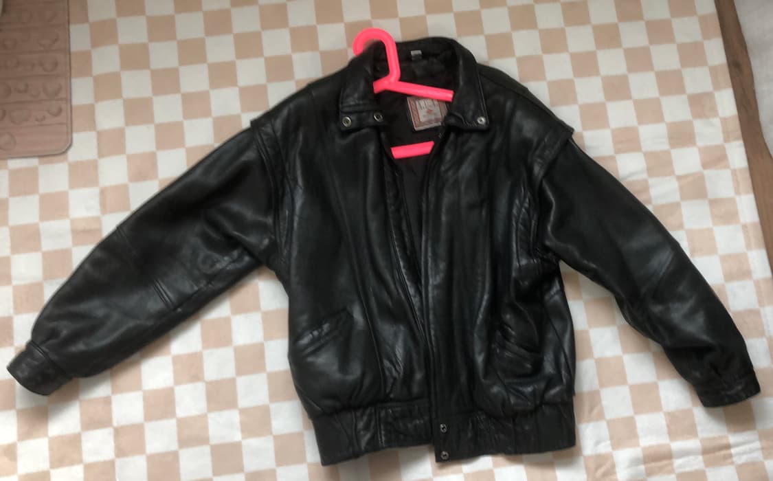 빈티지 소가죽 리얼레더 자켓 90s 스타일 상품이미지1