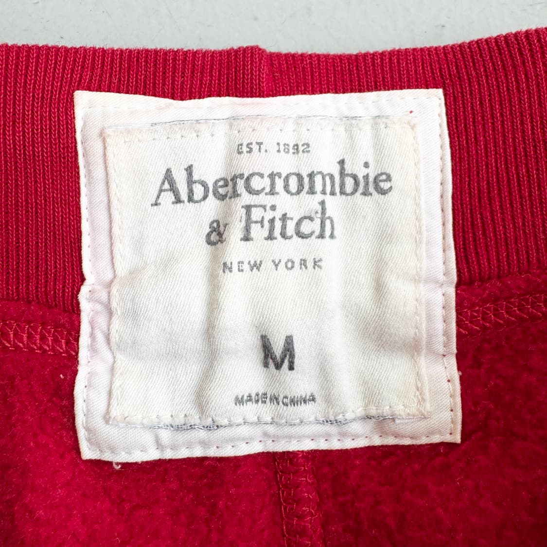 아베크롬비 Y2K 아치로고 트랙팬츠 레드 상품이미지5