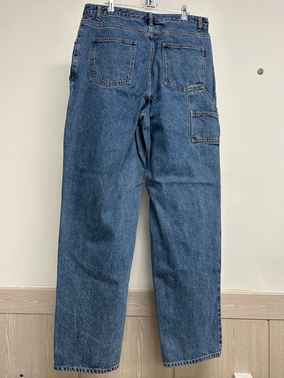 비에스래빗 블루 데님 끈 조거팬 XL 상품이미지4