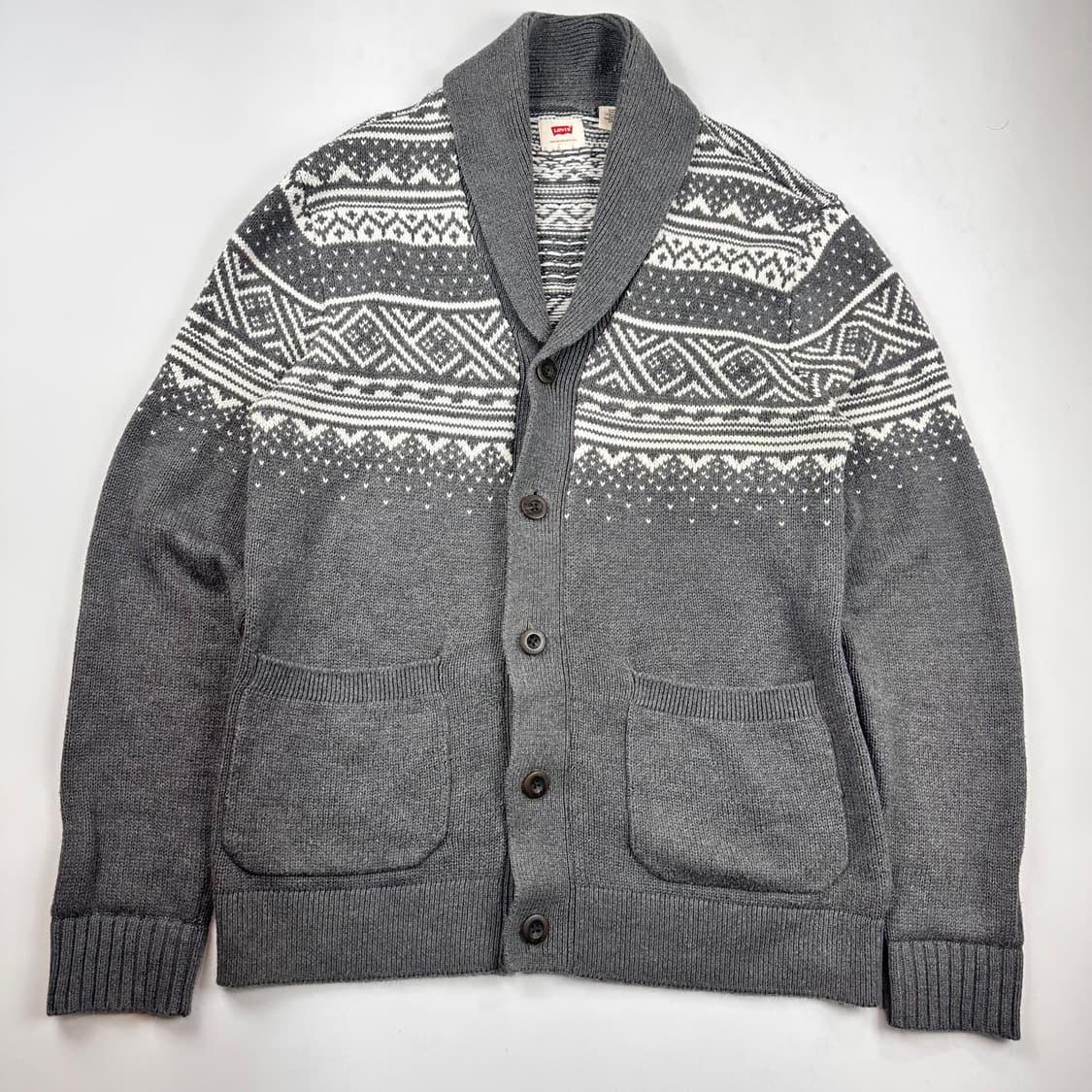 리바이스 노르딕 패턴 니트 가디건 상품이미지1