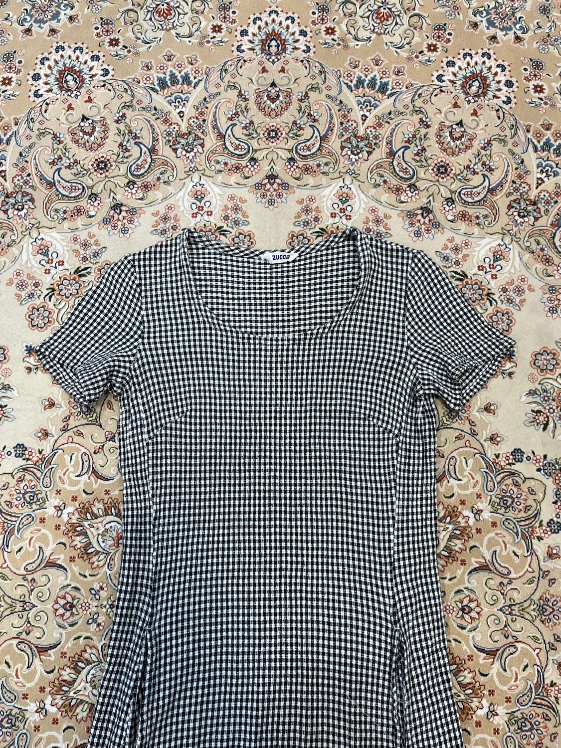 주카 이세이 미야케 체크패턴 원피스 상품이미지3