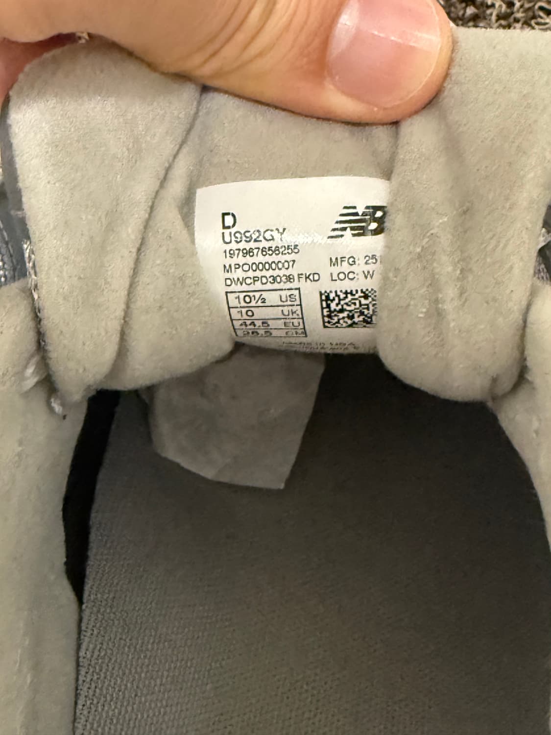 뉴발란스 992 그레이 285 상품이미지7