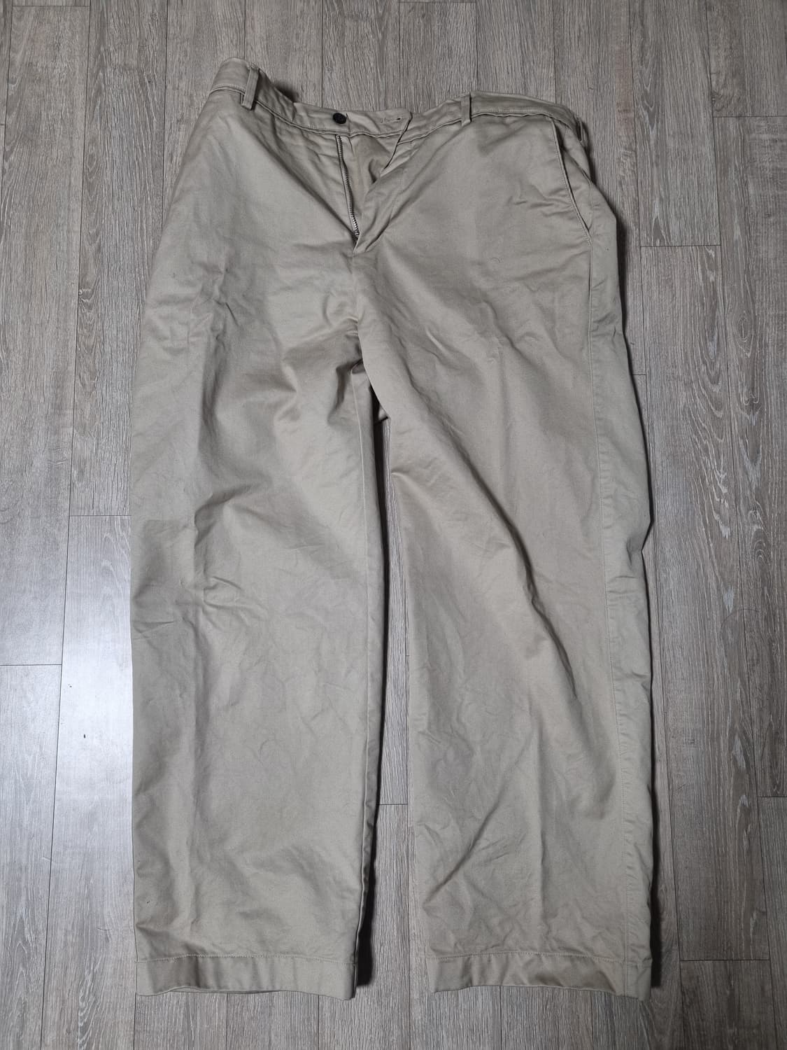 라이즈앤빌로우 어센틱 수피마 302 스트레이트 치노팬츠 34 카키 상품이미지2