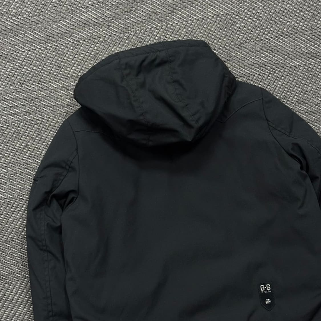지스타로우 블랙 후드 패딩 자켓v0418 상품이미지5