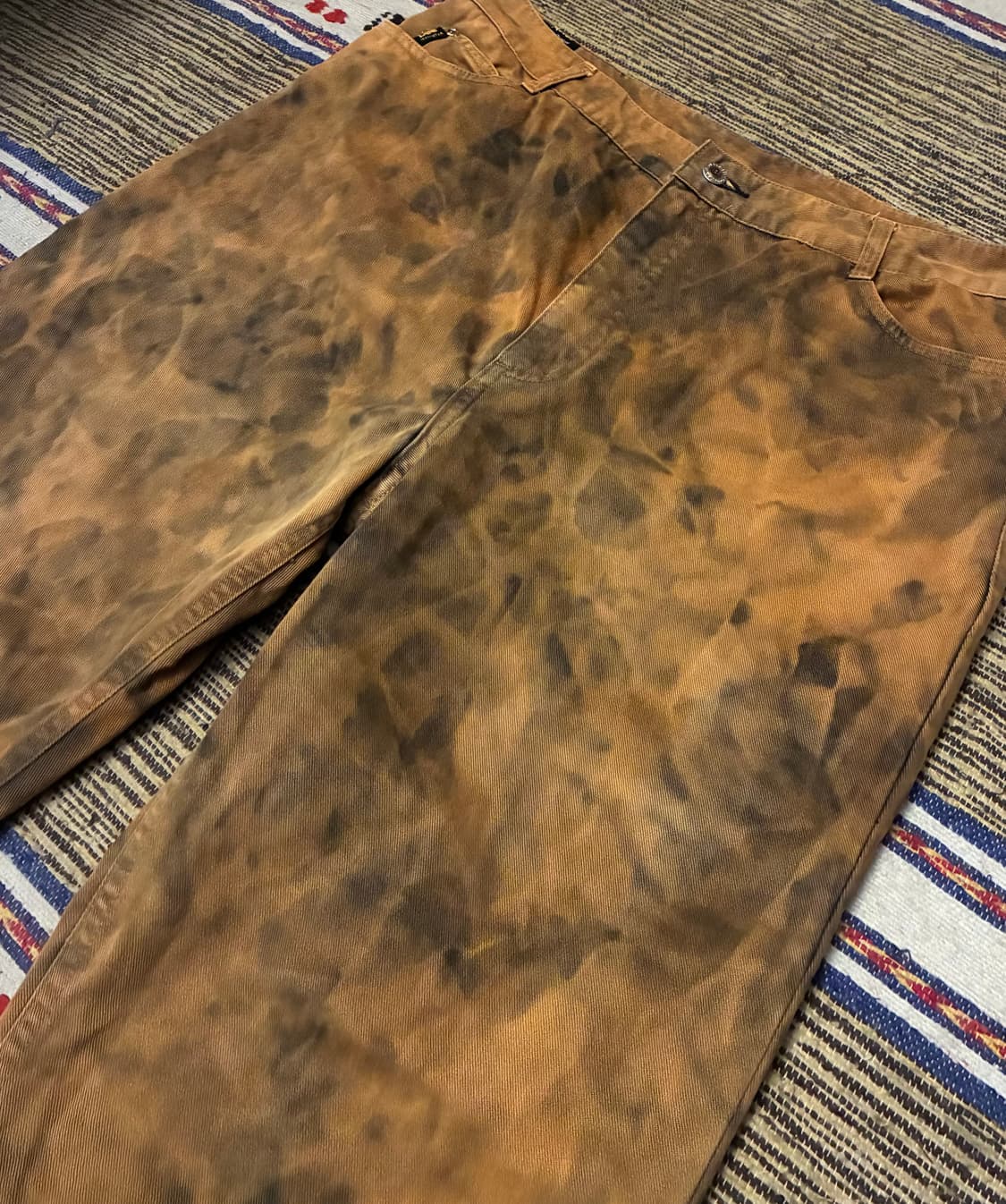 (32~36)90s LEE 리 빈티지 다잉 타이다이 데님팬츠 상품이미지2