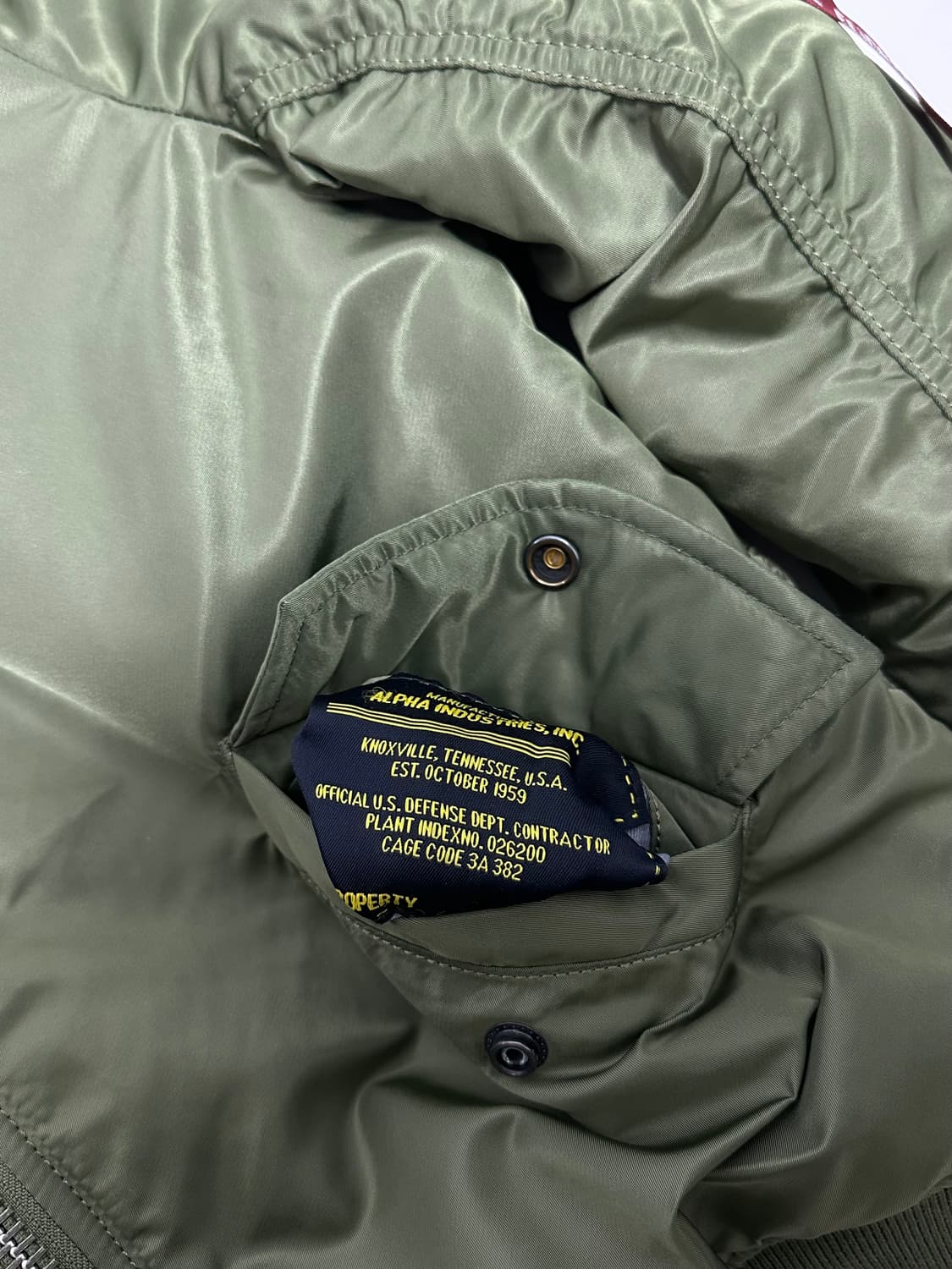 알파인더스트리 ma-1 리버서블 항공점퍼 블루종 자켓 상품이미지8