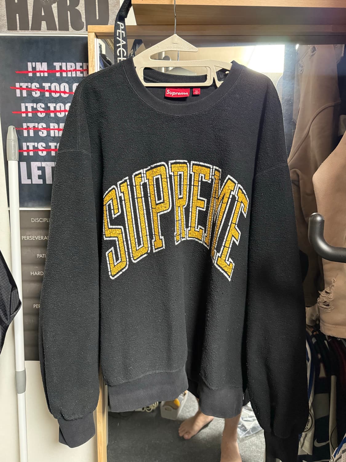 [XL]슈프림 인사이드 아웃 크루넥 블랙 상품이미지1