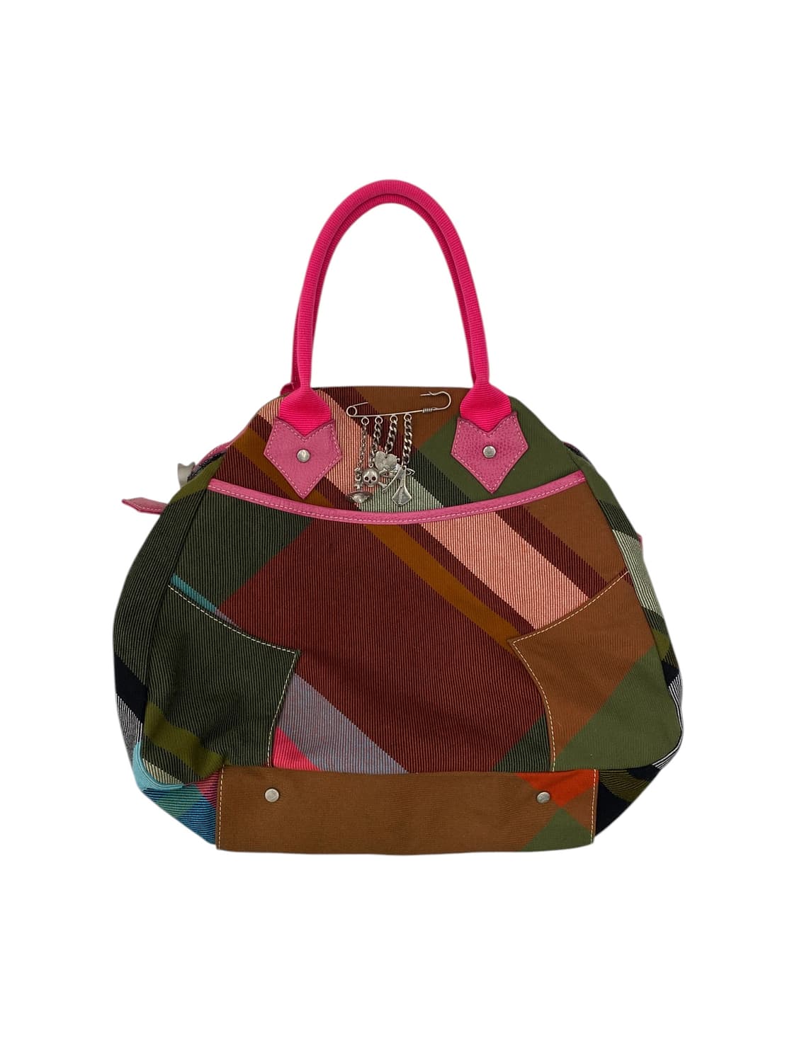 비비안웨스트우드 y2k 핑크체크 숄더 상품이미지1