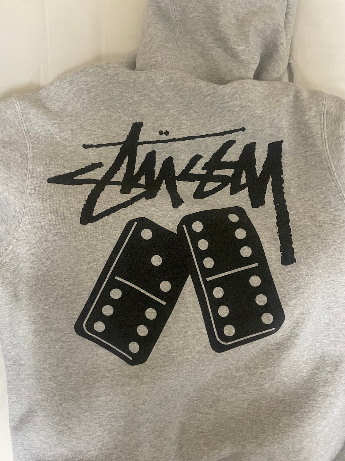 스투시 도미노 후드티 그레이 상품이미지2