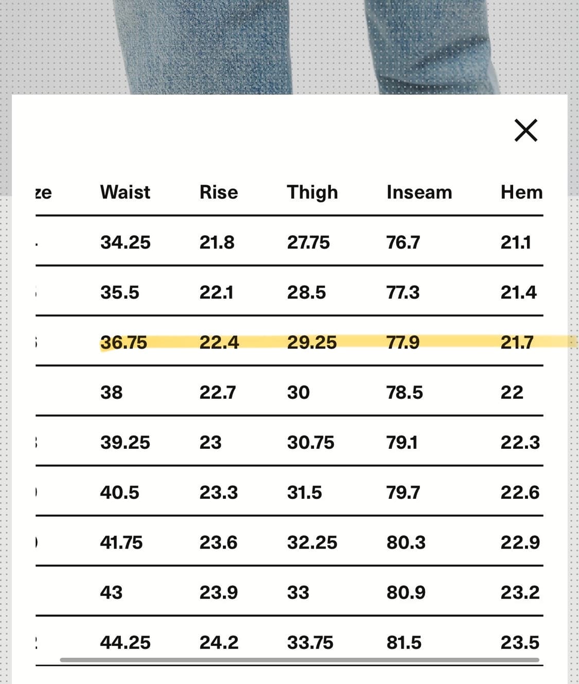 OUR LEGACY 아워레가시 리니어컷 데님 상품이미지3
