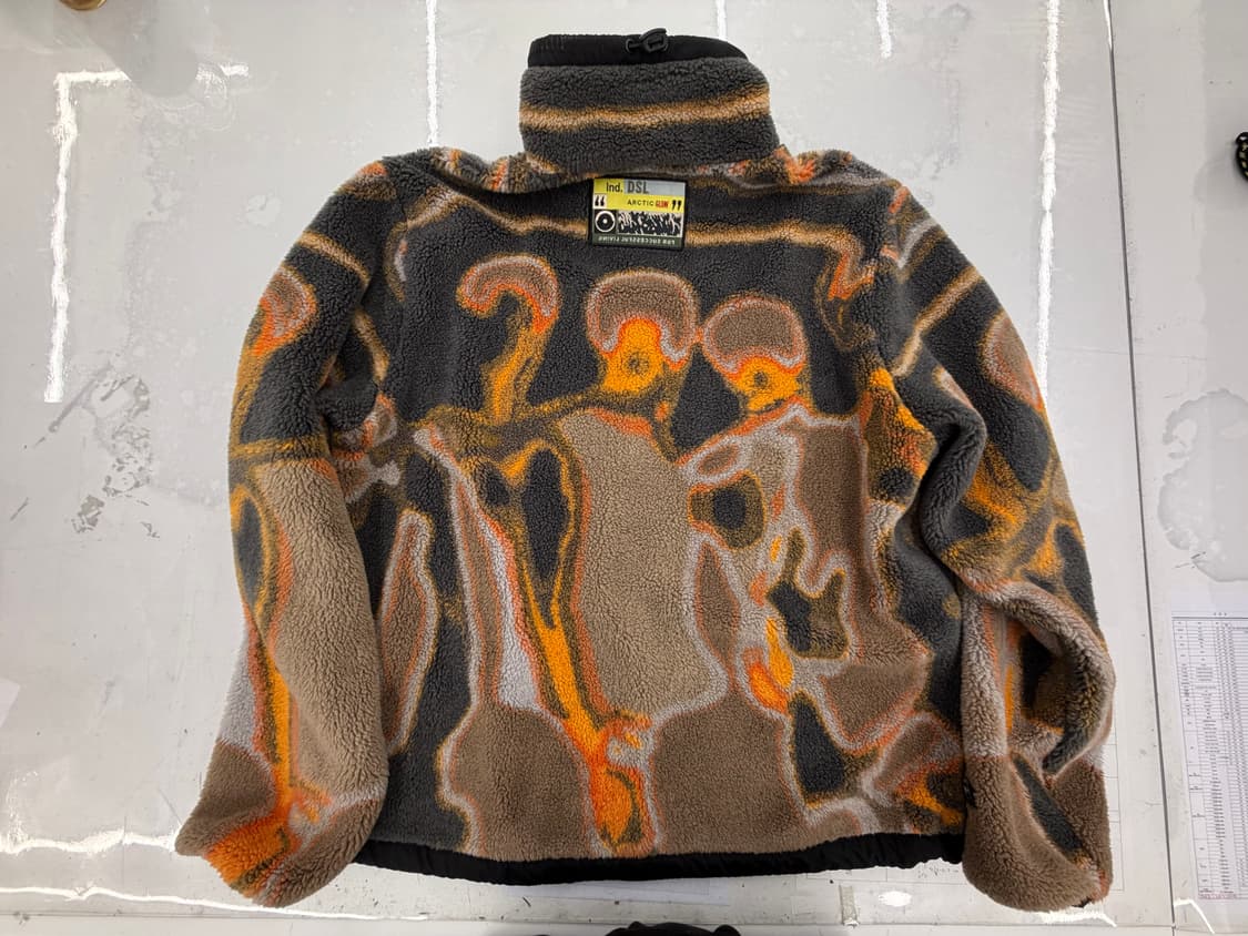 Diesel 오버사이즈 하프짚업 맨투맨 상품이미지3