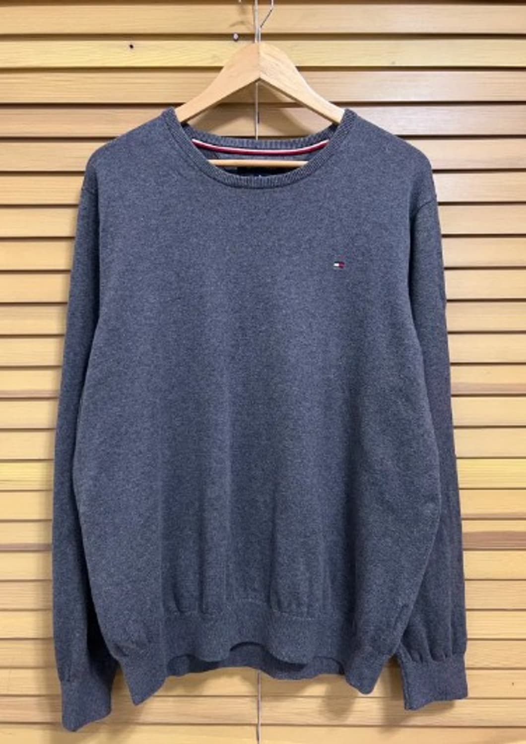 타미힐피거 남성 그레이라운드니트 XL 상품이미지2