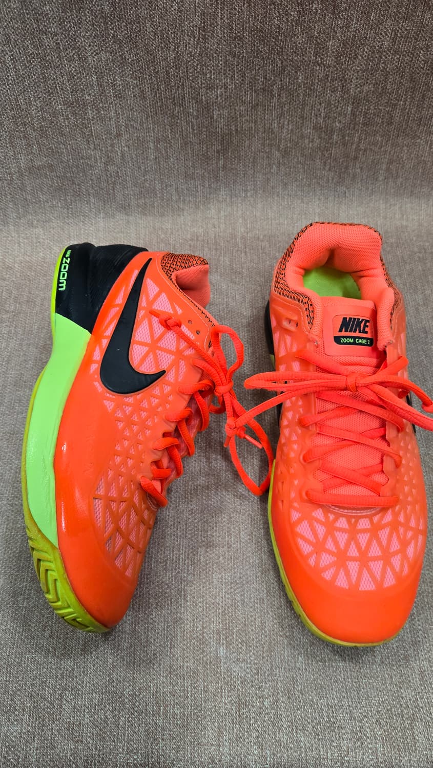 나이키 245mm-  줌 케이지 2 오렌지 테니스화 상품이미지1