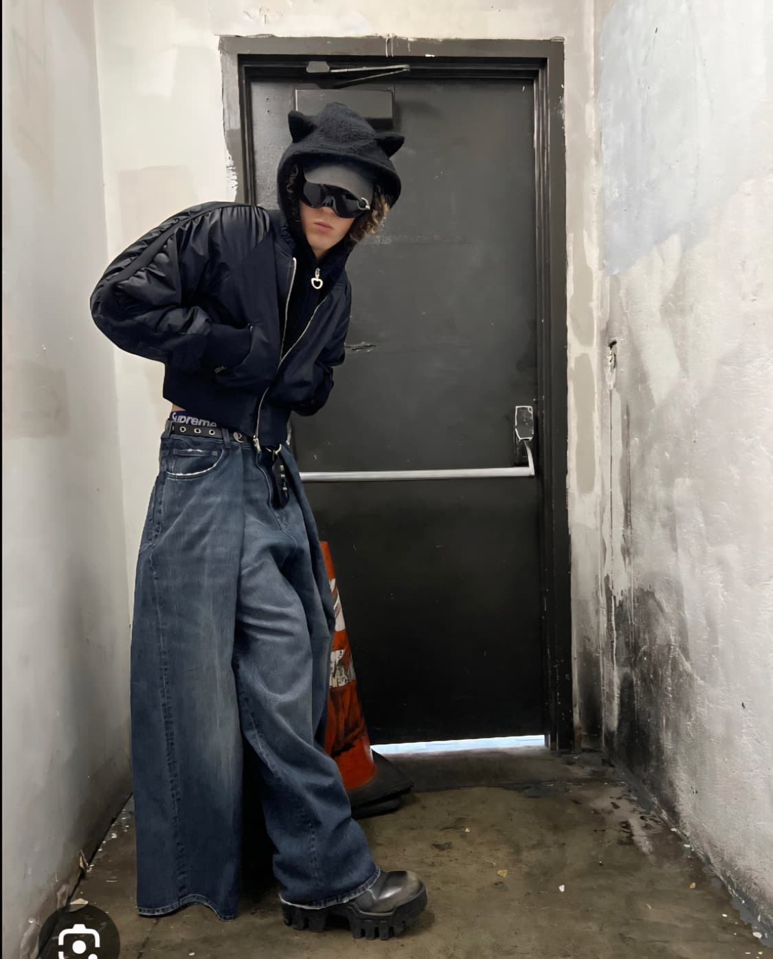 발렌시아가 레이어드 진 중청 데님 상품이미지2