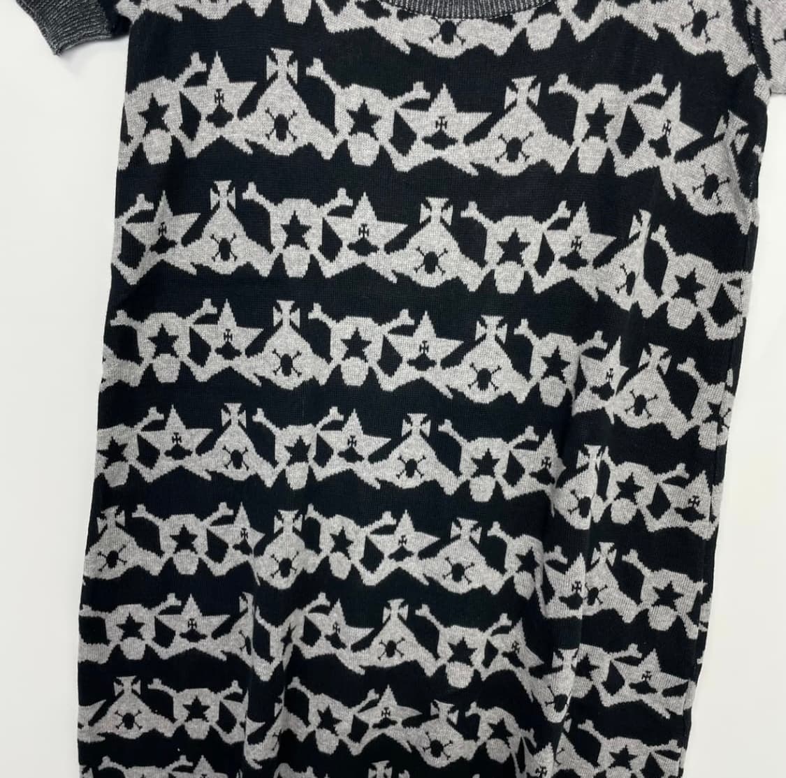 비비안웨스트우드 오브 패턴 니트 원피스 상품이미지5