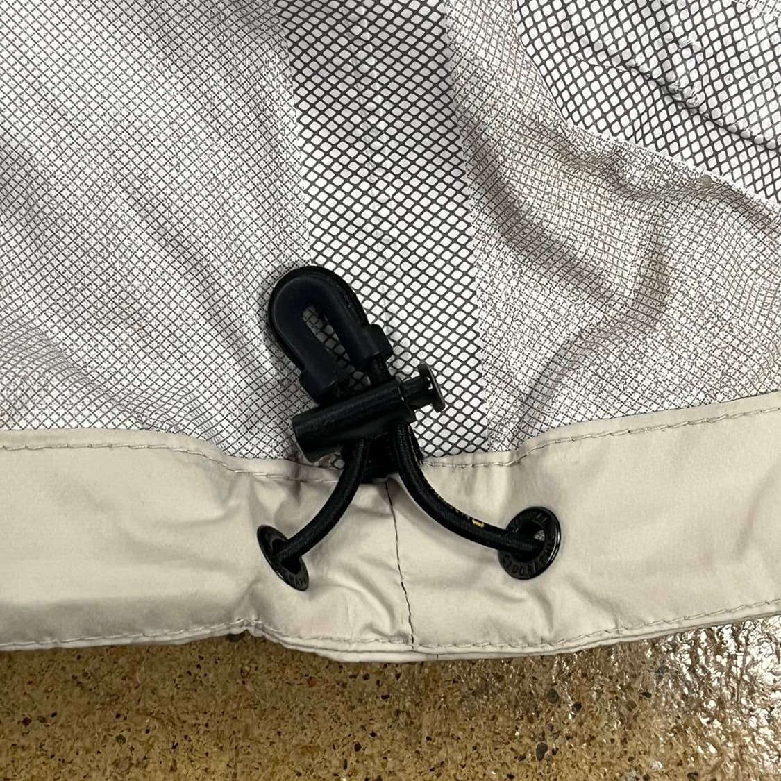 [정품/S] 내셔널지오그래픽 베이지색 바람막이 점퍼 b14 상품이미지7