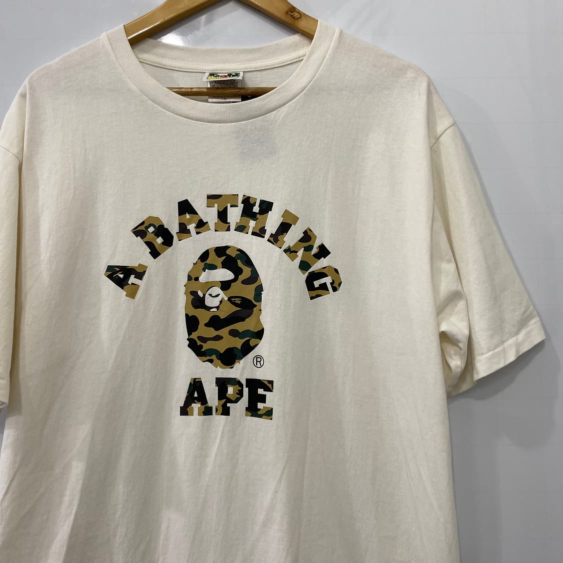 베이프 빅로고 반팔티셔츠(XL) 상품이미지3