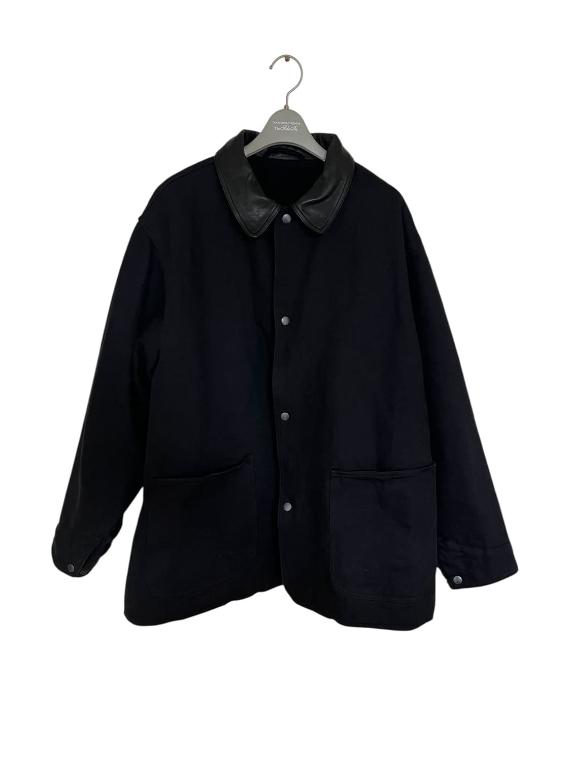 [3] comoli 25aw 코모리 레더 카라 데님 자켓 상품이미지1