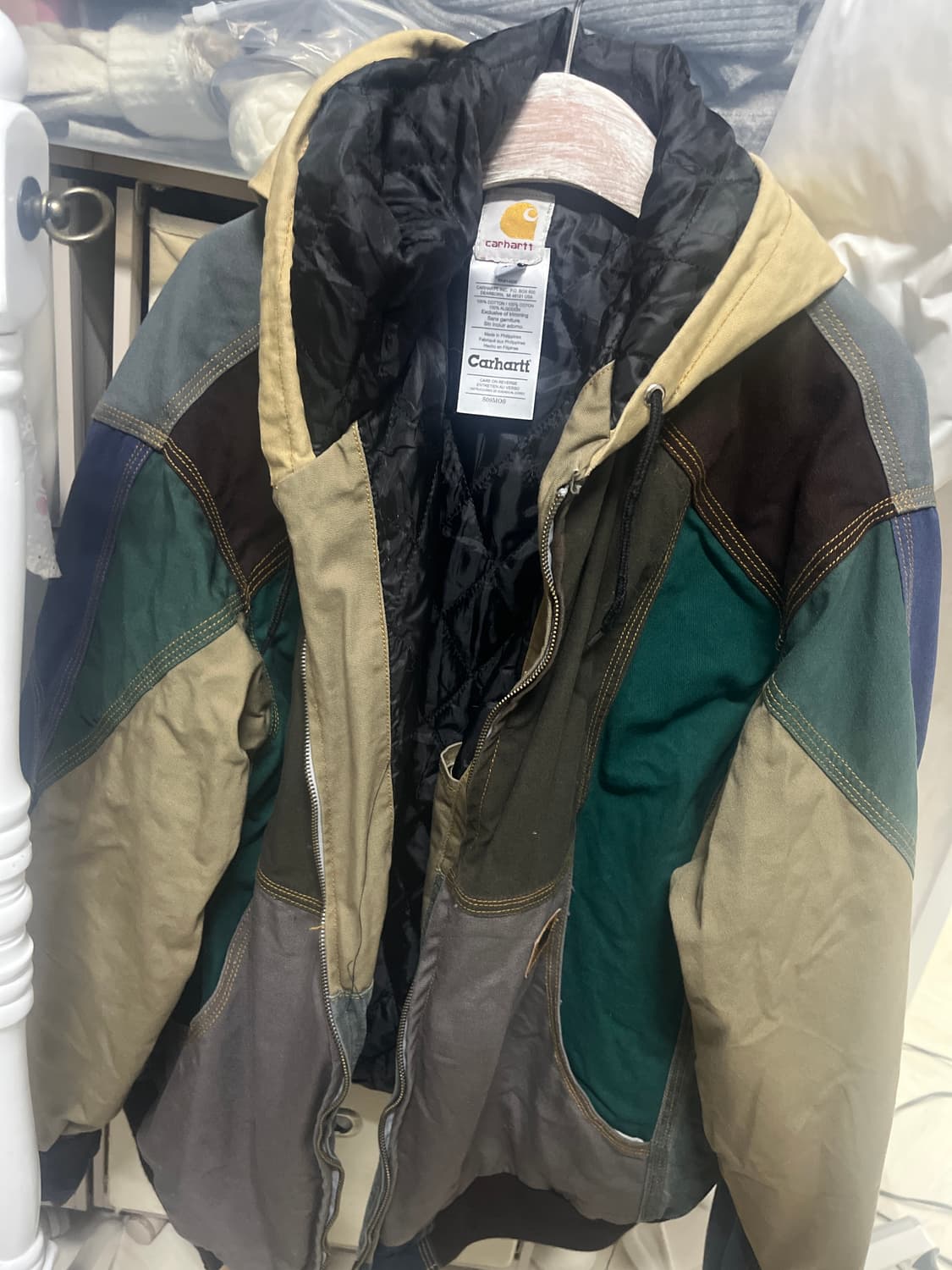 빈티지 칼하트 커스텀 후드 자켓 상품이미지1