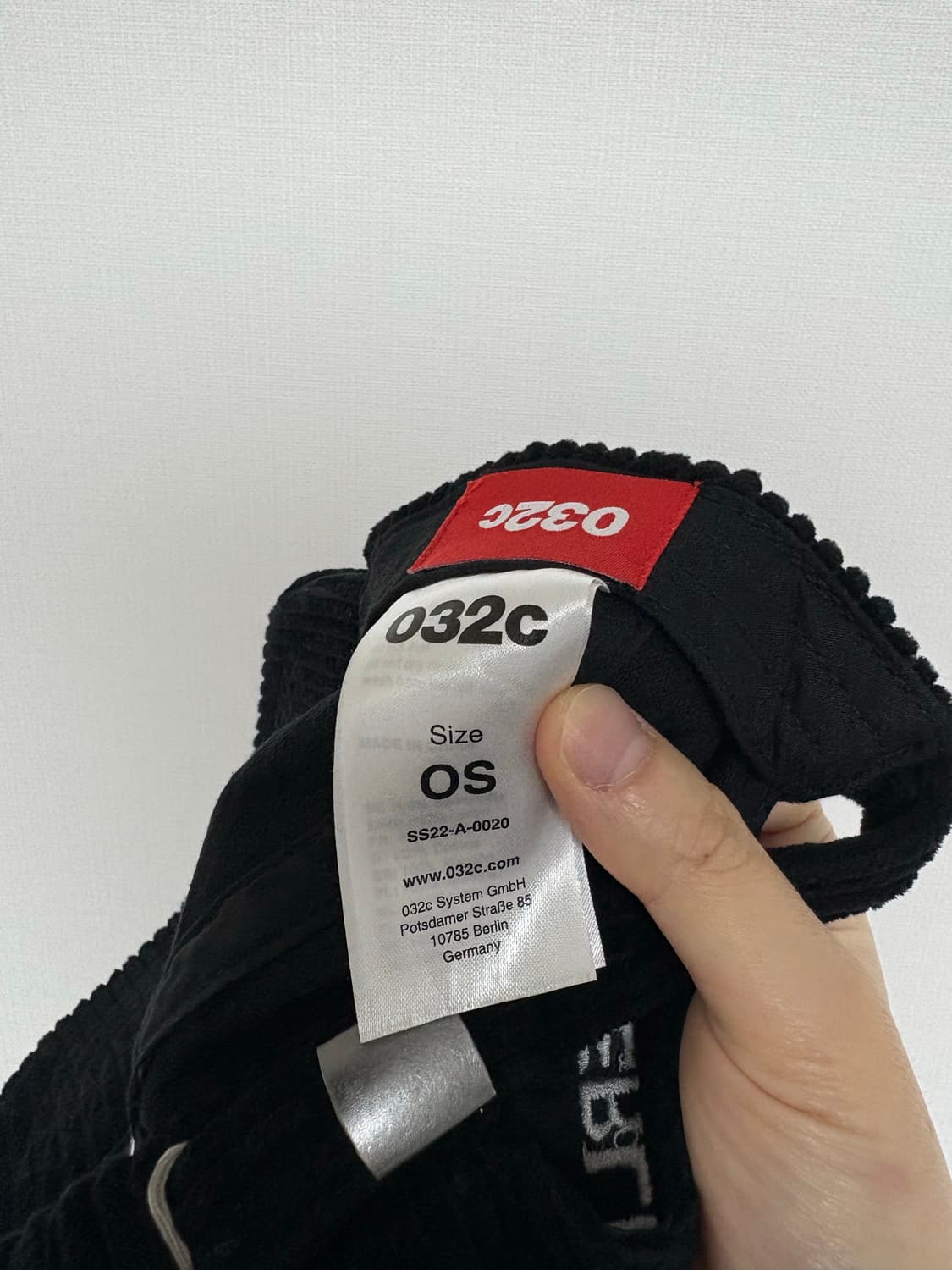 032c Glitch Logo Cap Black 상품이미지4