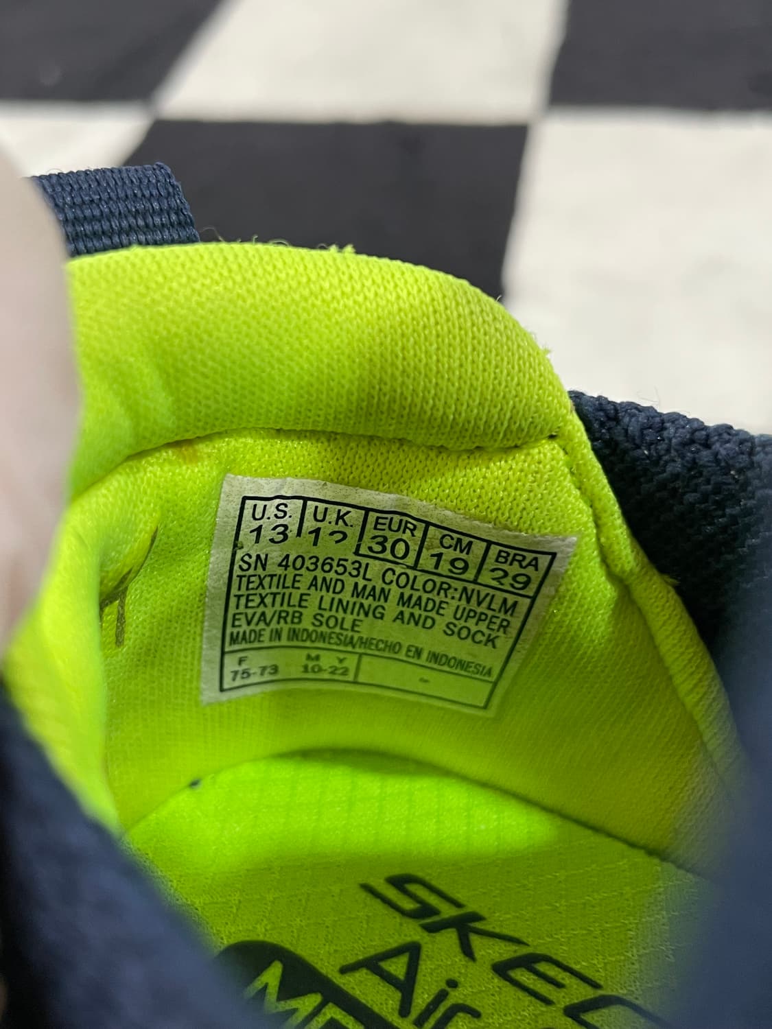 스케쳐스 키즈 엘리트 러시 슬립온 운동화 190mm 상품이미지9