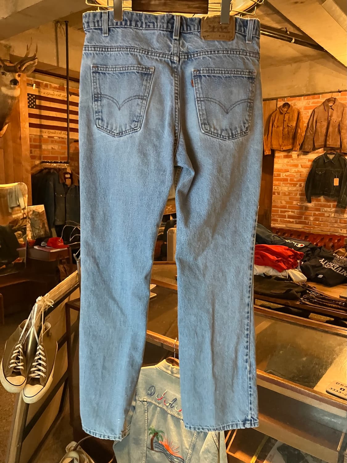 90s USA Levis 517 Boot Cut Denim Pants 상품이미지5