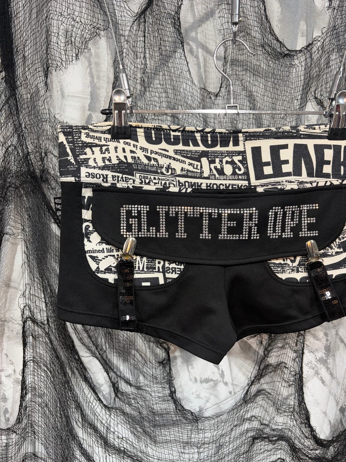 PUNK Onee Gyaru cubic short pants 상품이미지5