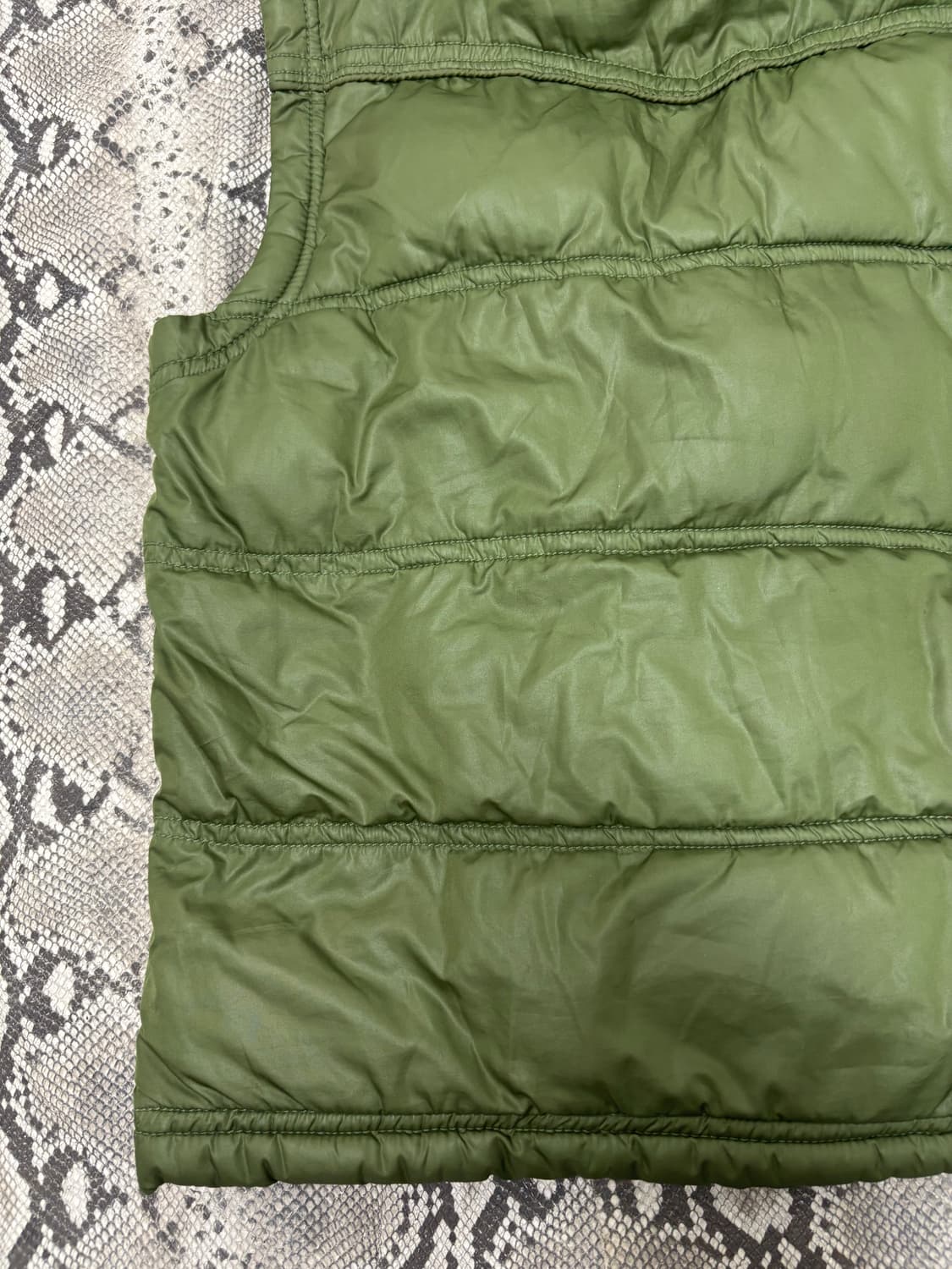 “Who.A.U ”Y2K Mood Khaki Fur Padding 상품이미지9