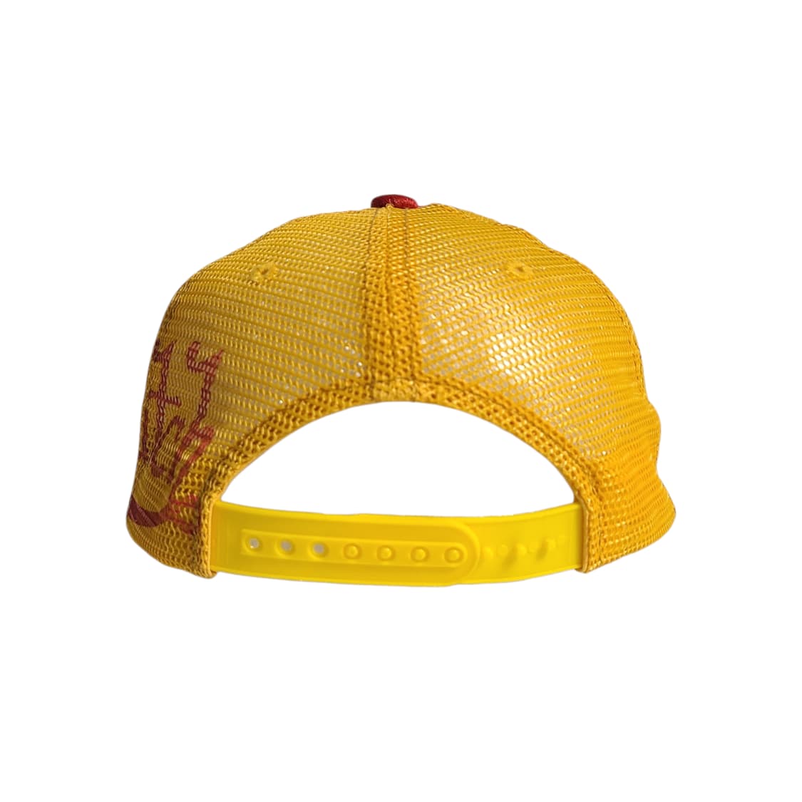 VonDuTch) 본더치 Y2K 사이드 로고 자수 트러커 캡 빨/노 상품이미지4