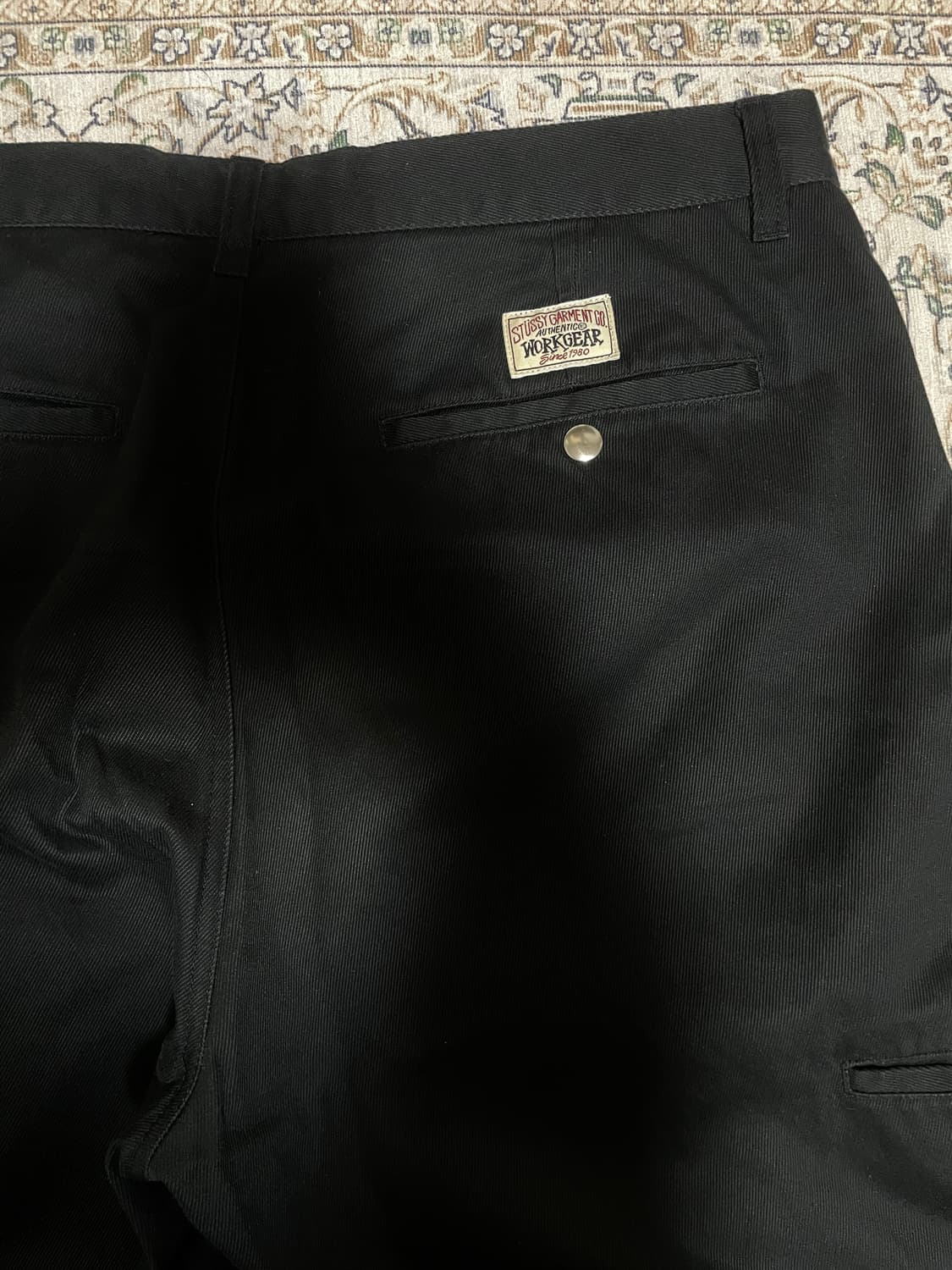 Stussy 치노 워크 팬츠 블랙 34 상품이미지5