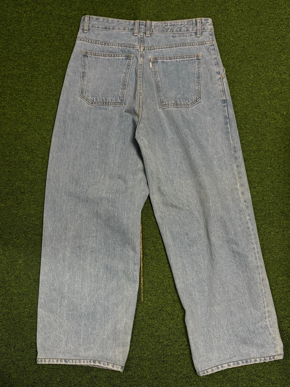 유스 와이드 투턱 데님 팬츠 상품이미지7