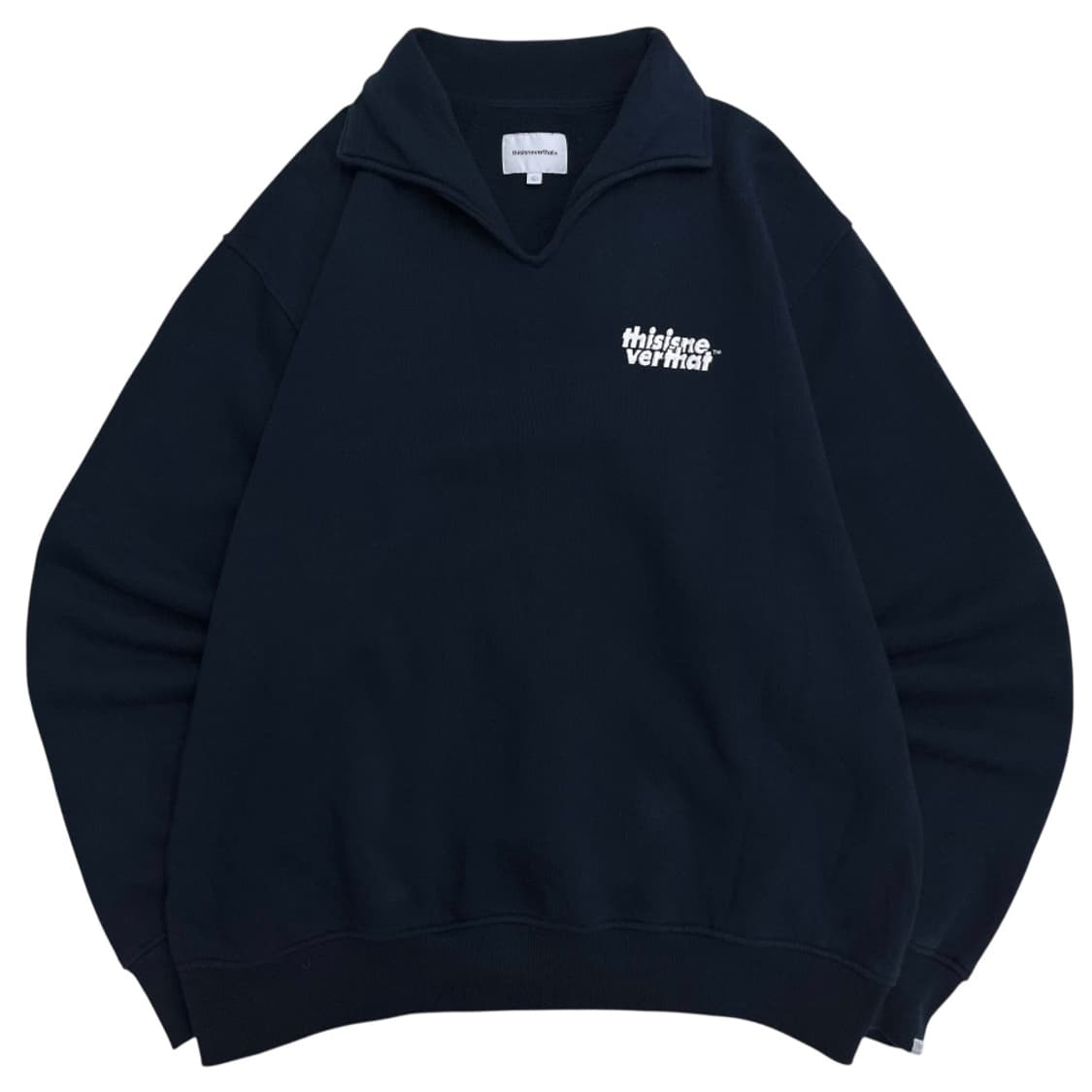 디스이즈네버댓 네이비 카라맨투맨 L 상품이미지2