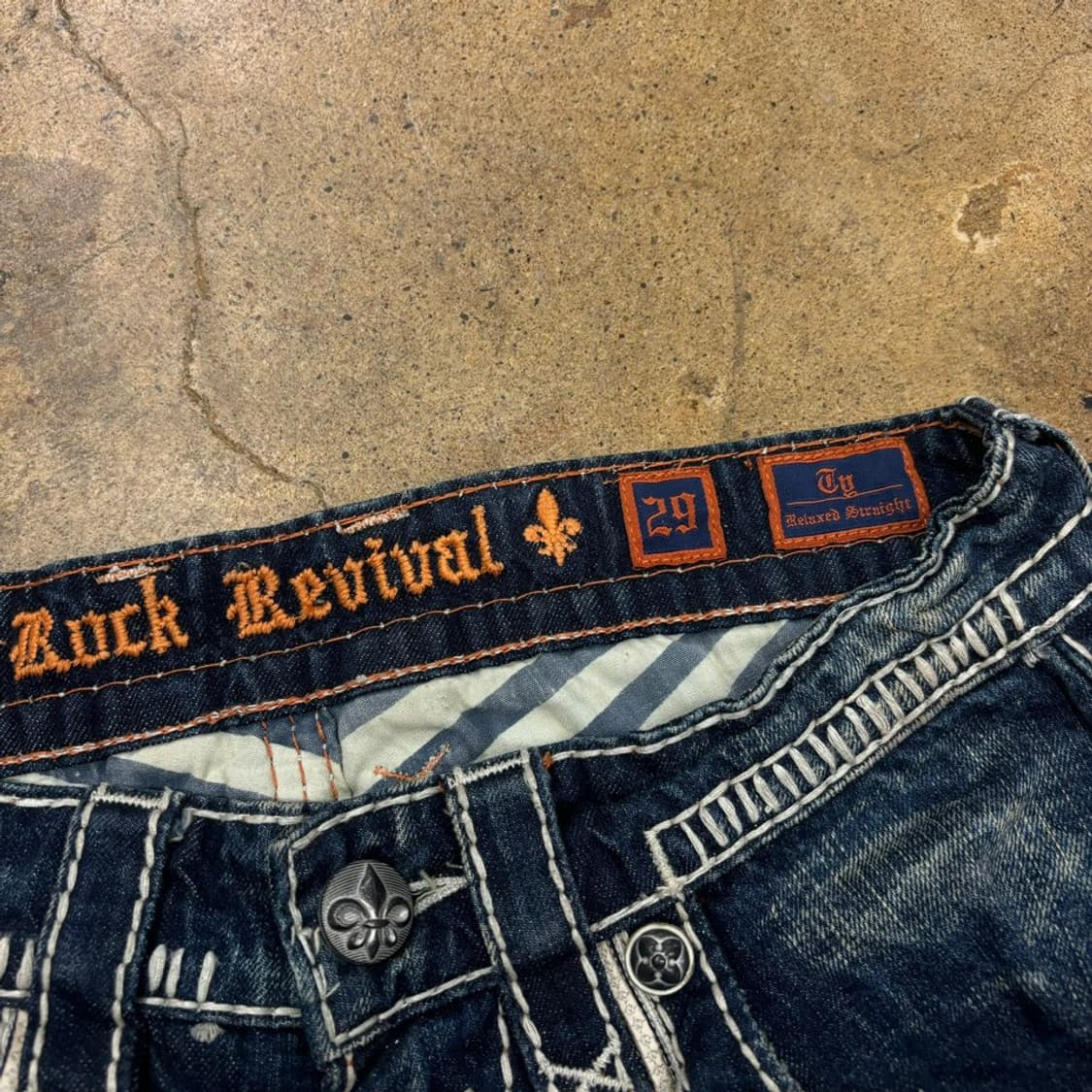 [정품/29] Rock Revival  데님 청바지 워싱 백로고  상품이미지5