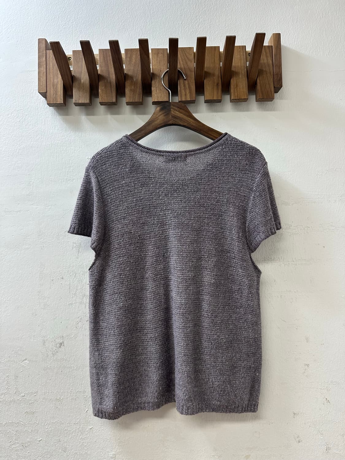 일본빈티지 플라워 자수 반팔 니트 가디건 상품이미지3