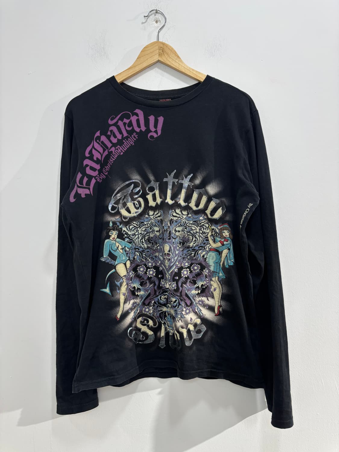 에드하디 y2k 프린팅 긴팔 티셔츠 상품이미지6