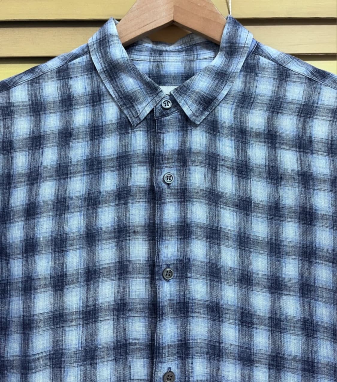 솔리드옴므 남성 체크린넨셔츠
 상품이미지2