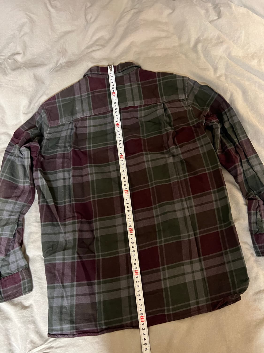 유니클로 플란넬 체크셔츠 남방 L 상품이미지7