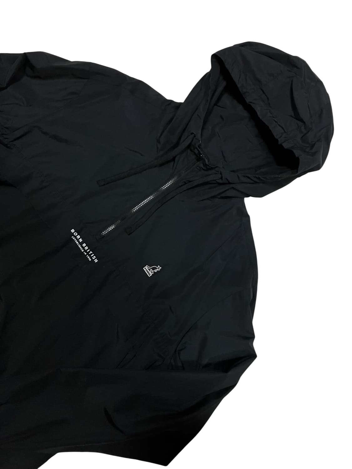 캉골 블랙 후드 아노락 바람막이 자켓 XL 상품이미지1