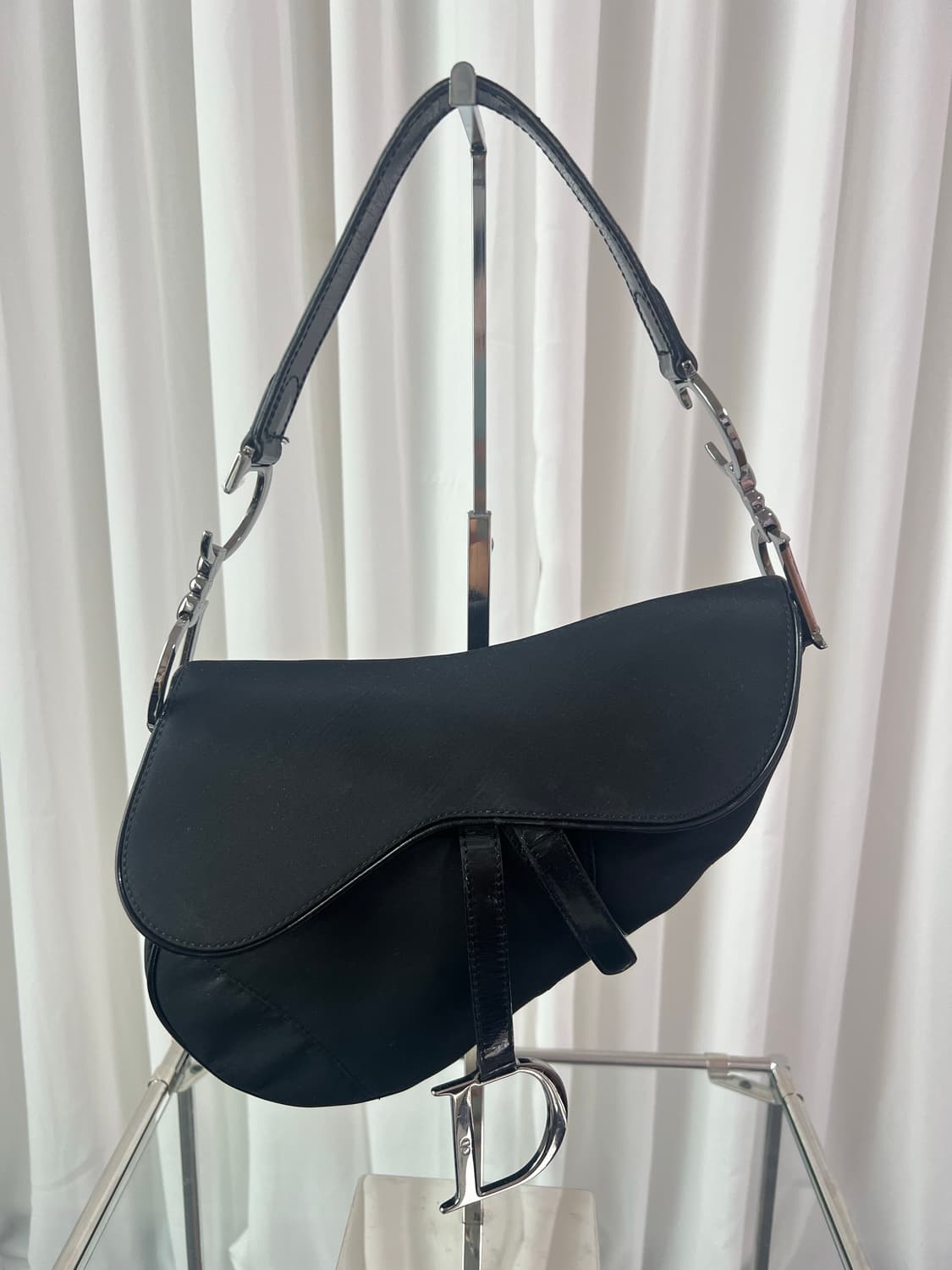 크리스찬 디올 2002 새들백 블랙 숄더백 상품이미지4