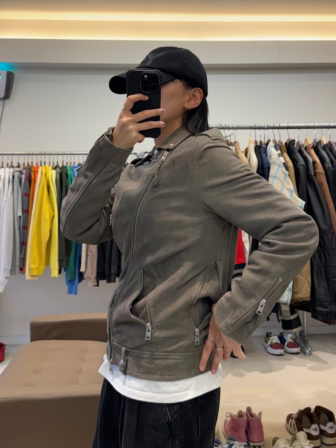 올세인츠 램스킨 밀로 바이커 자켓 상품이미지6