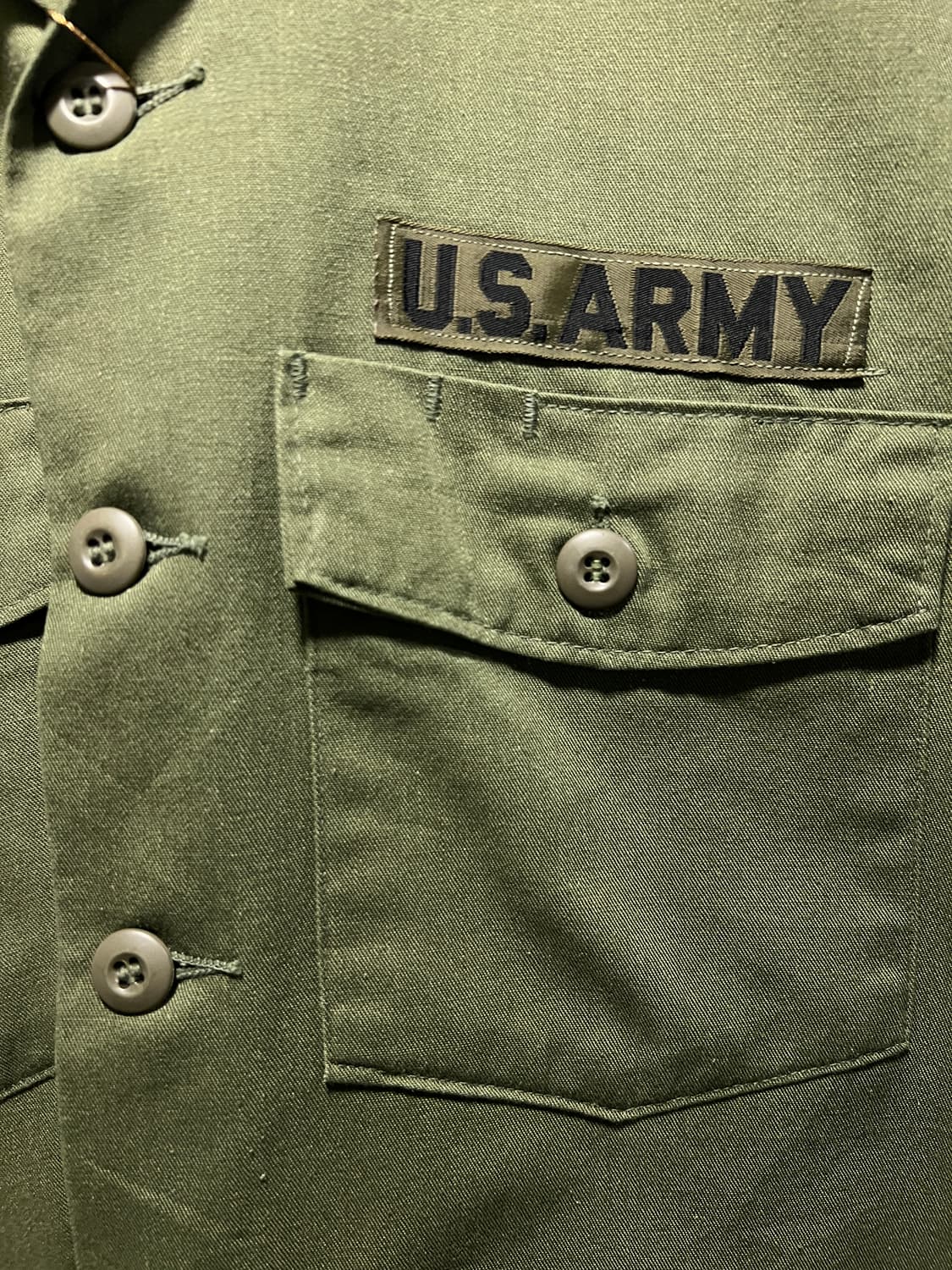 [L]70's 오리지널 U.S ARMY 미군 OG-507 밀리터리 셔츠 상품이미지3